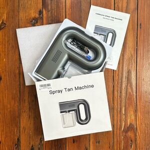 NEW NIP Hoakya Cordless Handheld Airbrush Spray Tan Machine Gun in Gun Grey